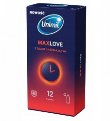 UNIMIL Prezerw. 12szt Max Love &