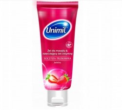 UNIMIL Żel intymny 200ml Strawberry &