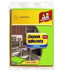 Sarantis Jan Niezbędny Zmywak gąbczasty 3szt