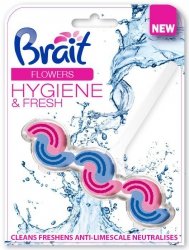 Brait Hygiene & Fresh Kostka toaletowa 2-fazowa do WC Flowers  45g