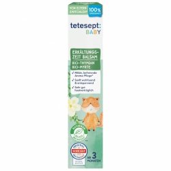 Delikatny balsam aromatyczny dla niemowląt z tymiankiem i mirtą Tetesept Baby, 30 ml