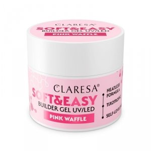 CLARESA Soft&Easy Żel budujący do paznokci Pink Waffle 12 g 