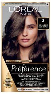 LOREAL Preference Farba do włosów 3 - Ciemny Brąz 1 op. 