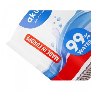 AKUKU jednorazowe chusteczki nawilżane wodą (A0031) 70 szt 