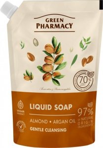 GREEN PHARMACY Mydło w płynie Migdały + Olej organowy 460 ml - zapas 