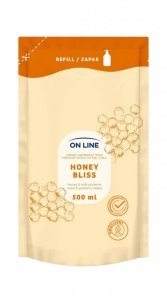 ON LINE Kremowe mydło do rąk i ciała Miód & Proteiny mleka - zapas 500 ml 