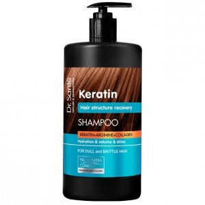 Szampon do włosów matowych i łamliwych, DR.SANTE Keratin, 1000ml 