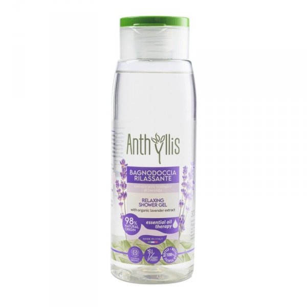 Relaksujący bio żel pod prysznic, z ekstraktem z lawendy i aloesem, Anthyllis, Pierpaoli, 300 ml