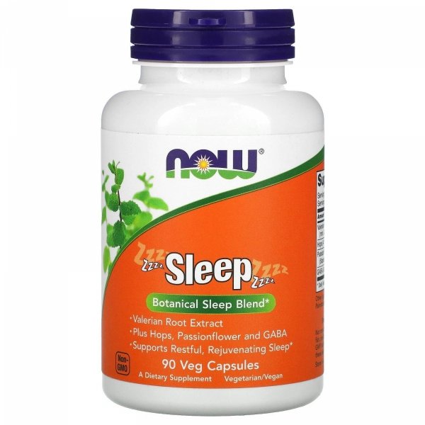 Sleep – Botanical Sleep Blend, NOW Foods, 90 kapsułek wegetariańskich