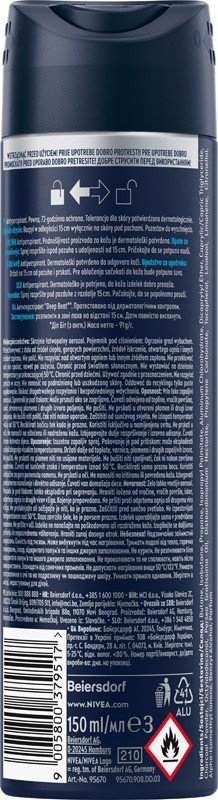 NIVEA DEO Spray męski DEEP BEAT 95670