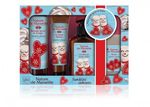 NATURE DE MARSEILLE Zestaw Malinowa śmietanka