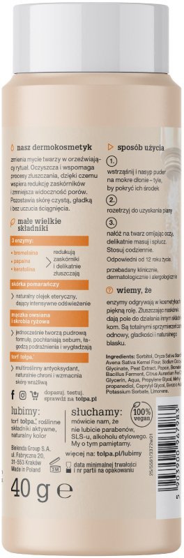 TOŁPA Dermo Face Enzyme Puder do mycia twarzy 40 g