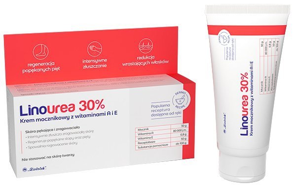 Linourea 30% Krem Mocznikowy z Witaminami A i E, 50g