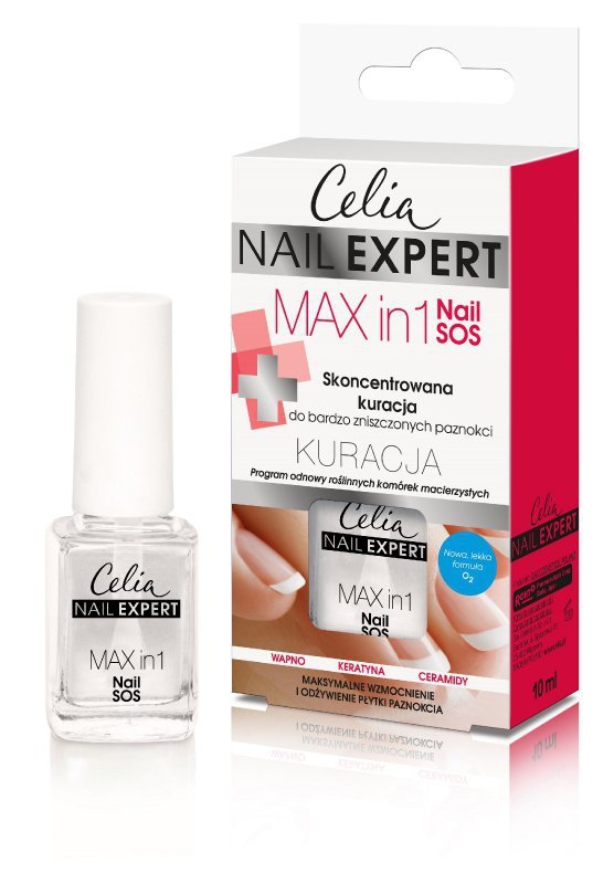 Celia Nail Expert Skoncentrowana kuracja do paznokci Max in 1 Nail SOS