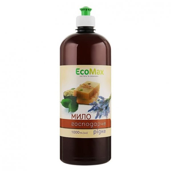 Mydło gospodarcze do prania w płynie, ECOMAX, 1000ml