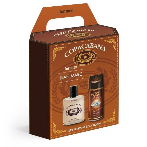 JEAN MARC Copacabana Zestaw prezentowy męski - dezodorant 150 ml + woda po goleniu 100 ml