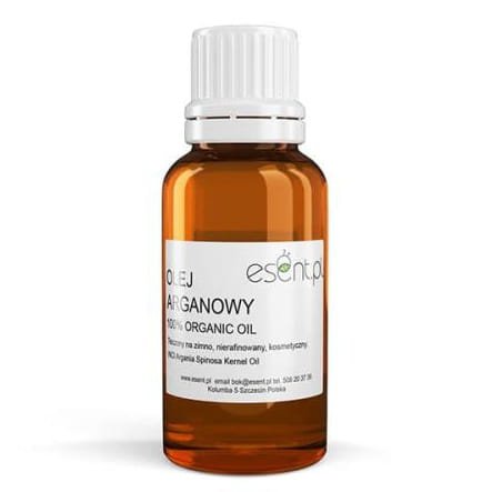 Olej Arganowy organiczny, tłoczony na zimno, Esent, 20ml