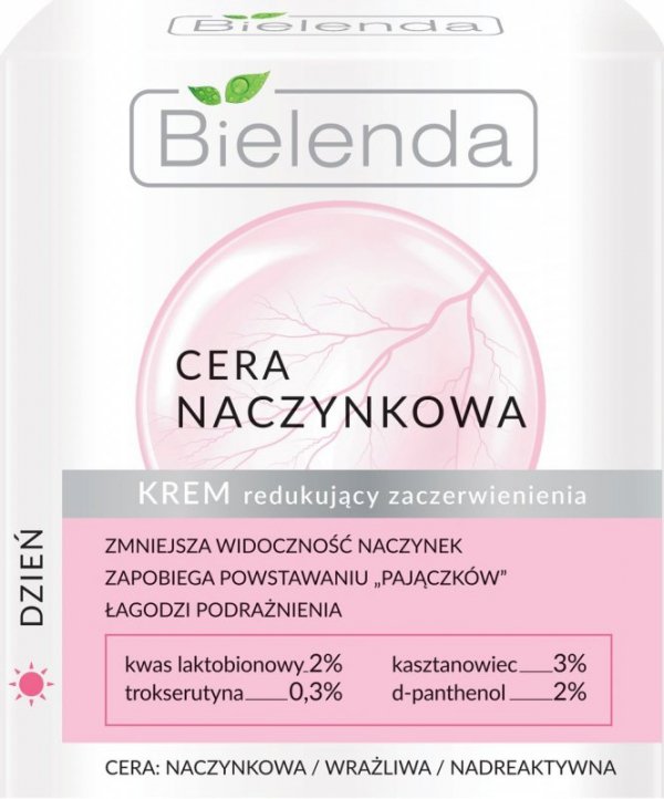 Bielenda Cera Naczynkowa Krem redukujący zaczerwienienia na dzień  50ml