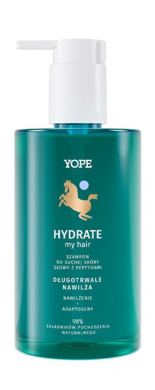 YOPE Hydrate Szampon do suchej skóry głowy z peptydami 300 ml