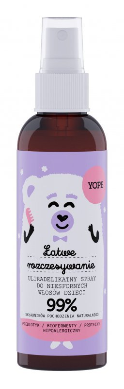 YOPE Kids Ultradelikatny Spray do niesfornych włosów dzieci - Łatwe Rozczesywanie 150ml