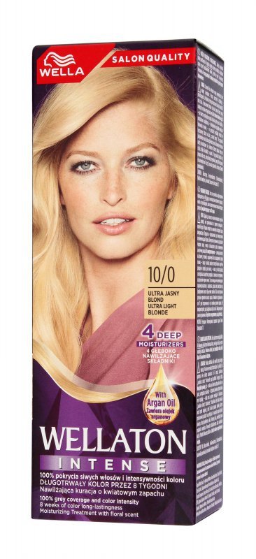 Wella Wellaton Krem intensywnie koloryzujący nr 10/0 Rozświetlony Jasny Blond  - 1op.