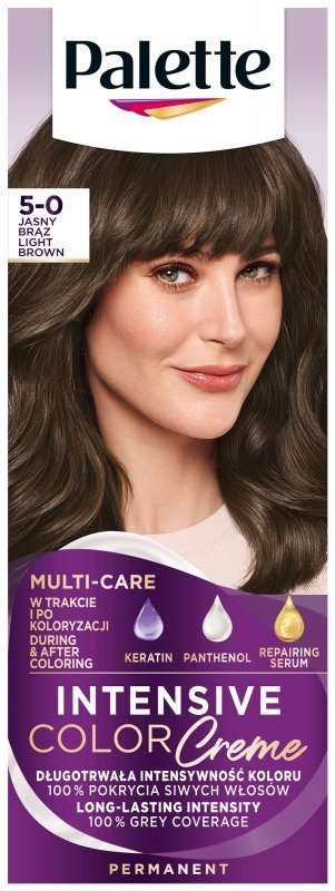 Palette Intensive Color Creme Krem koloryzujący nr 5-0 (N4) - jasny brąz  1op.