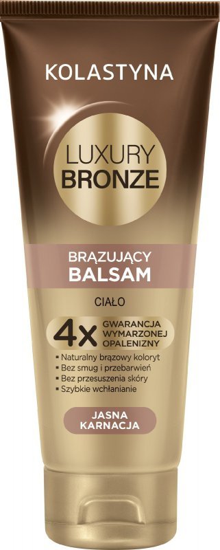 KOLASTYNA Luxury Bronze Balsam brązujący do ciała - jasna karnacja 200 ml