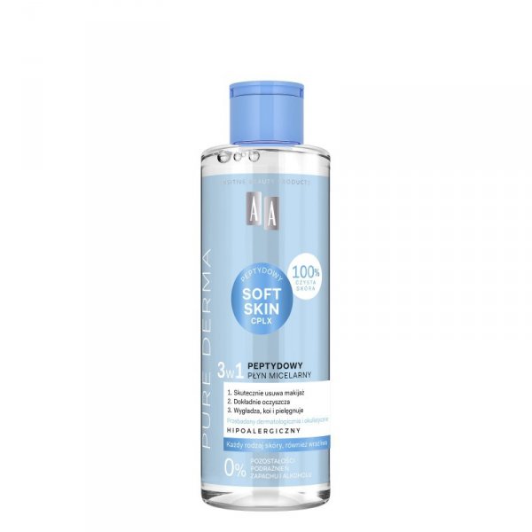 AA Pure Derma Peptydowy płyn micelarny 3w1 200 ml