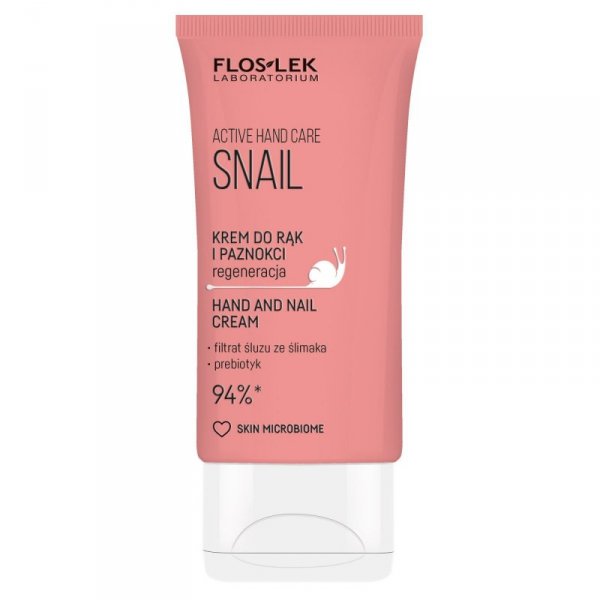 FLOSLEK Active Hand Care Snail Krem do rąk i paznokci - regeneracja 50 ml