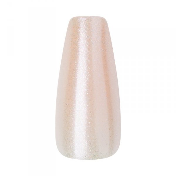 KISS Sztuczne paznokcie na klej Gel Fantasy Sculpted, Pearl, Long Length, Coffin Shape