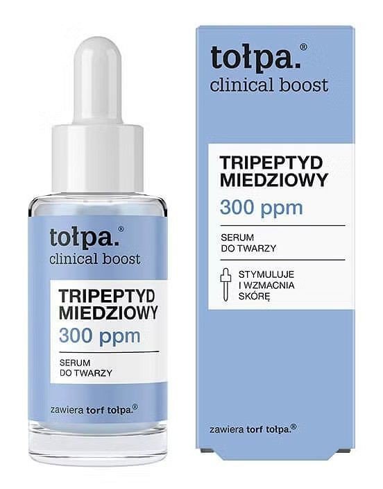 TOŁPA Clinical Boost Tripeptyd Miedziowy 300 ppm Serum do twarzy 30 ml