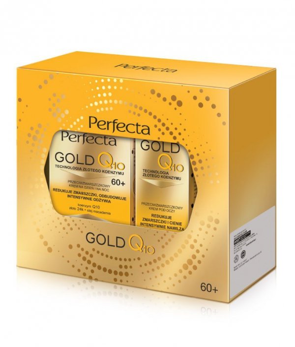 PERFECTA Zestaw prezentowy Gold Q10(krem 60+ na dzień i noc + krem pod oczy )