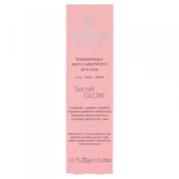 MIYA Secret Glow Krem rozświetlający z wiataminami all-in-one 30 ml