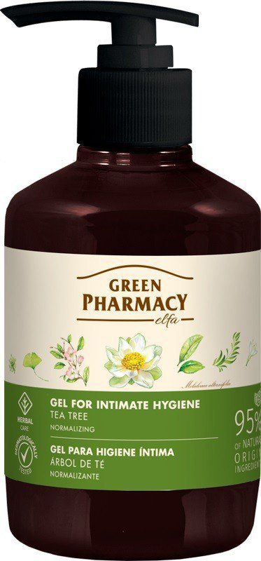 Łagodne Antybakteryjne Mydło do Higieny Intymnej Drzewo Herbaciane, Green Pharmacy, 370ml