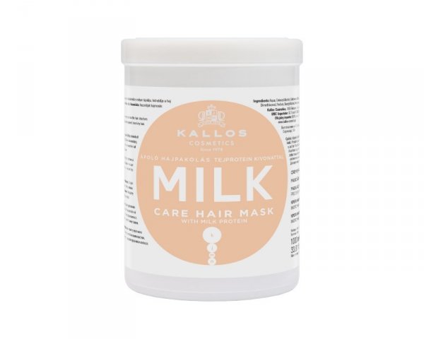 KALLOS Maska d/włosów 1000ml Milk  z prot.mleka&