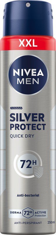 NIVEA DEO 250ml Spray męski SILVER PROTECT &