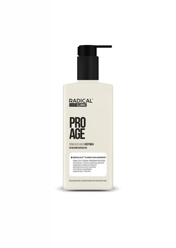 RADICAL HAIR CLINIC Pro Age Odżywka odmładzająca do włosów dojrzałych Kerascalp & Kwas Hialuronowy 200 ml
