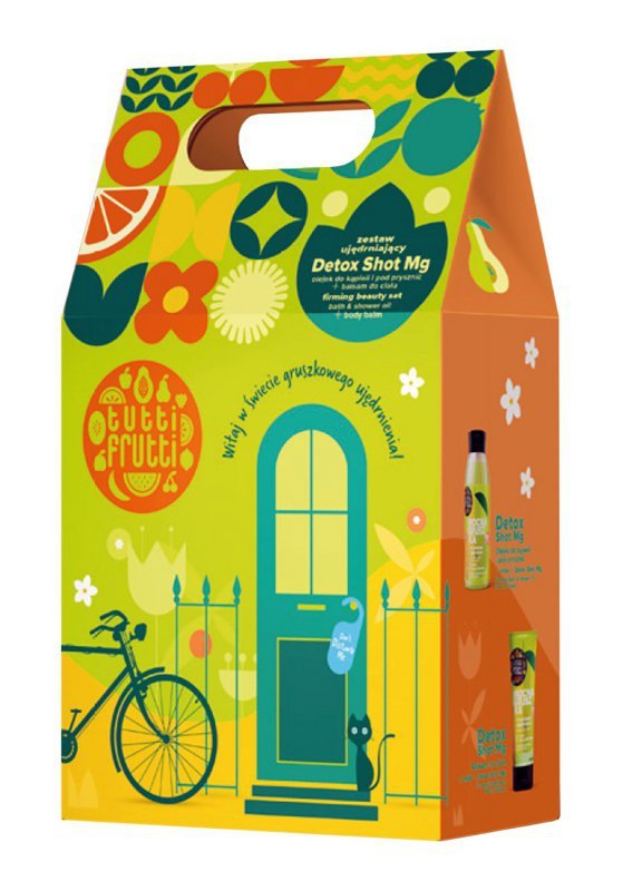 TUTTI FRUTTI Zestaw prezentowy Gruszka (Olejek do kąpieli 400ml + Balsam do ciała 200ml)