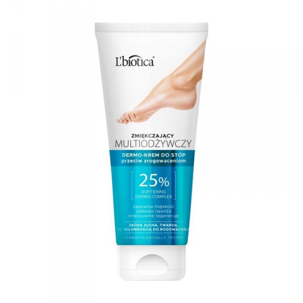 L`BIOTICA Zmiękczający multiodżywczy dermo krem do stóp przeciw zrogowaceniom
