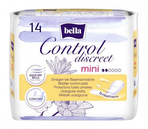 BELLA Control Discreet Mini Wkładki urologiczne 1op. - 14 szt.