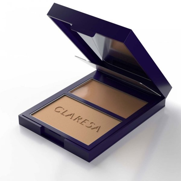 CLARESA Palette Creamy & Pressed Bronzer Kremowo-pudrowa paleta do konturowania Bronzer 01 More Sculpted 8,5 g