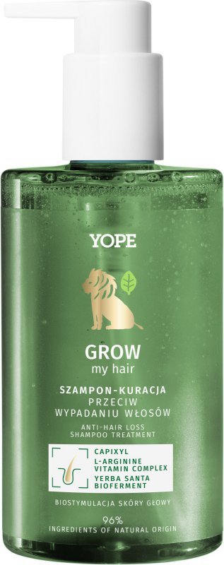 YOPE Grow My Hair Szampon - Kuracja przeciw wypadaniu włosów 300 ml