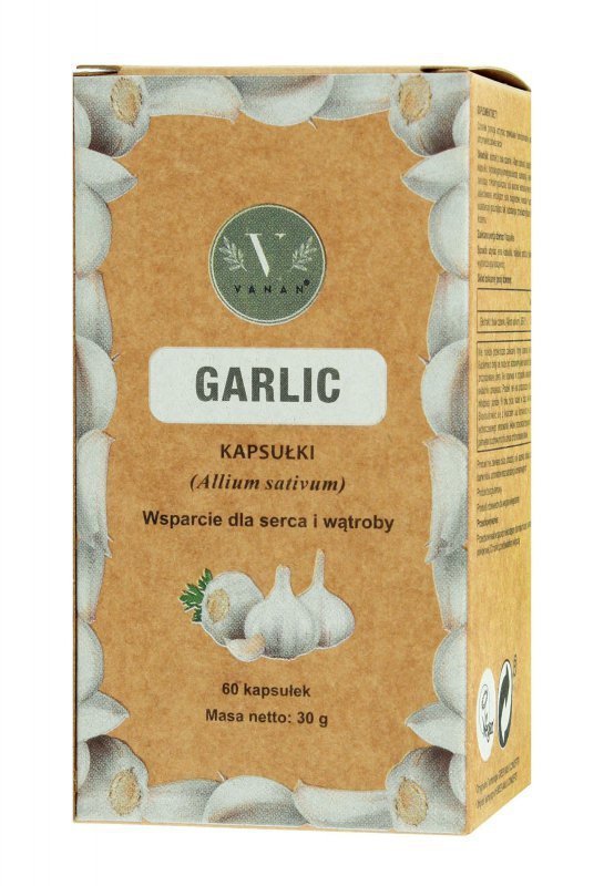 VANAN Garlic Suplement diety wspomagający układ sercowo-naczyniowy Kapsułki 60 szt.