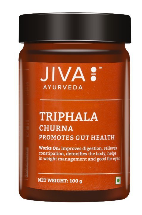 JIVA AYURVEDA Triphala Suplement diety wspomagający trawienie i oczyszczanie 100 g - (termin 09.2026)