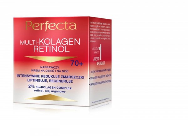 PERFECTA Multikolagen Retinol 70+ Krem naprawczy na dzień i na noc 50 ml