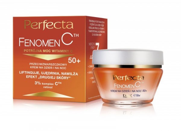 PERFECTA Fenomen C 50+ Liftingujący krem przeciwzmarszczkowy na dzień i na noc 50 ml