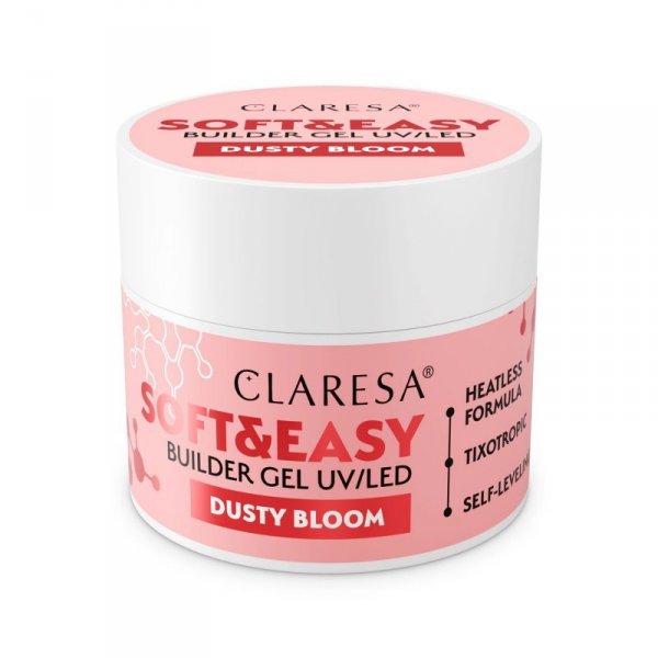 CLARESA Soft&Easy Żel budujący do paznokci Dusty Bloom 45 g
