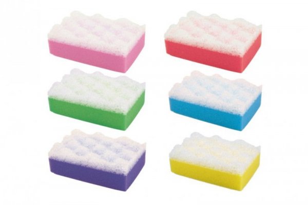 DONEGAL Gąbka do kąpieli dwuwarstwowa (6015) 1 szt. - mix kolorów