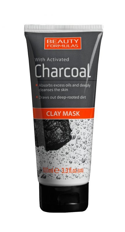 Beauty Formulas Charcoal Maseczka z glinką głęboko oczyszczająca z aktywnym węglem  100ml