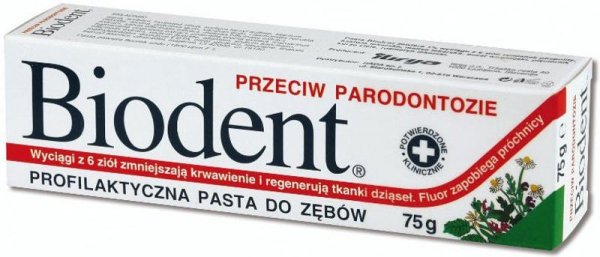 Biodent Pasta do zębów przeciw parodontozie  75g